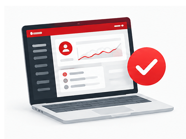 Review account dashboard used to test a software launch