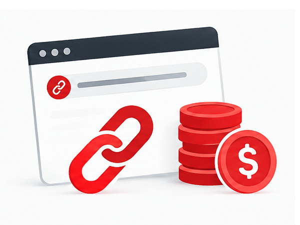 Affiliate disclosure shown at the top of a review
