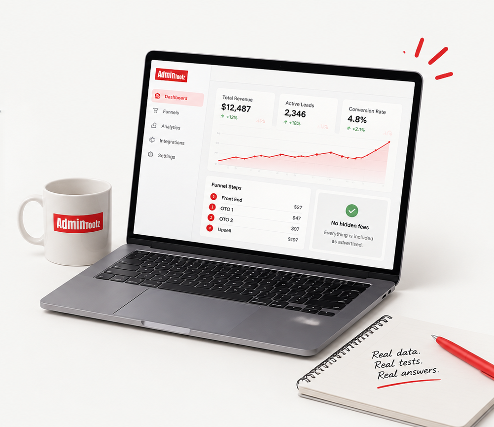 Anatomy of an AdminToolz review: score, pricing table and screenshots